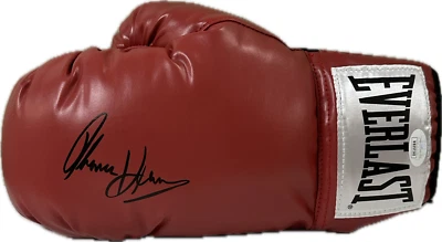Thomas "Tommy" Hearns Signed Autographed Red Left Hand Boxing Glove JSA Authen - Image 1 of 3