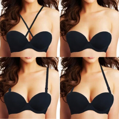 Sujetadores invisibles para mujer acolchado extra Power Lift + sujetador doble push up de 2 tallas de copa Foto 1 de 4