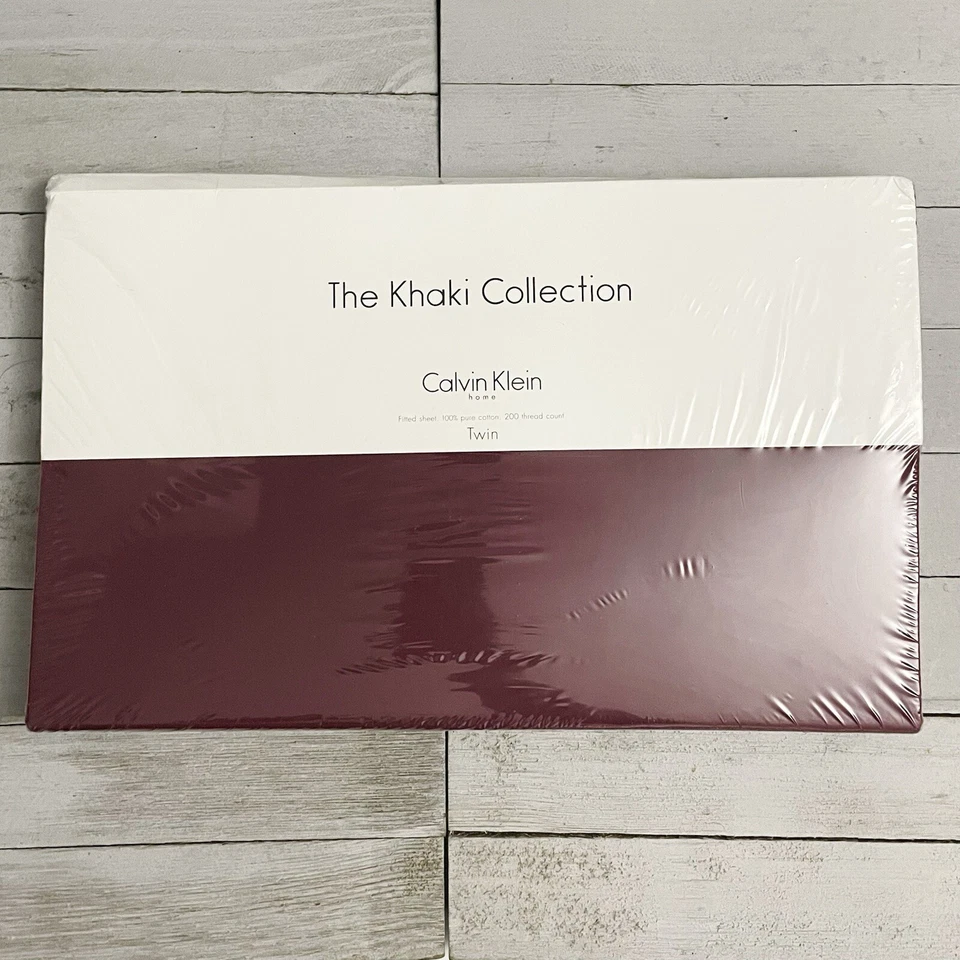 Sábana Ajustable CALVIN KLEIN HOME The Khaki Collection Algodón Talla Doble NUEVA Foto 1 de 4