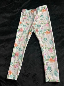 Pretty Girls Flower Leggings 4T - Picture 1 of 2