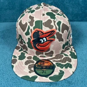 New Era 59FIFTY Baltimore Orioles Men's Duck Camo World Series 1983 Cap 7 1/8 - Picture 1 of 7