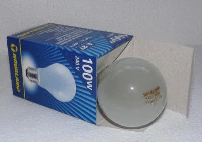 10 Stück x 100 Watt MATT Glühlampe E27 Glühbirnen 100W Glühlampen Glühbirne NEU - Bild 1 von 2