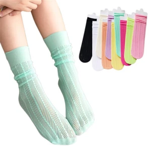 Calcetines elásticos a rayas elásticas pantorrilla mediana niño niña - Imagen 1 de 12