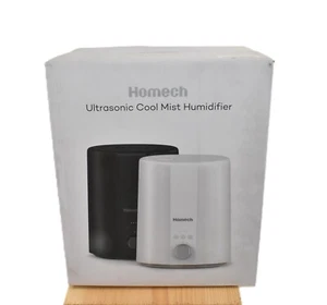 HOMECH ULTRA SONIC COOL MIST HUMIDIFIER BEDROOM 12-50 HOURS BLACK 2.5L NIB - Picture 1 of 6