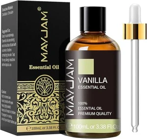 Olio essenziale di vaniglia 100ml per diffusori, umidificatori, casa, fai da te. - Foto 1 di 6