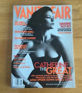 Vanity Fair Magazine January 2001 Catherine Zeta-Jones No Label Newsstand - Imagen 1 de 2