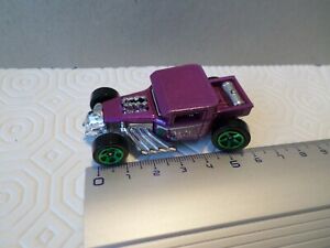 dragster modele violet pick up gros echappements - hot wheels