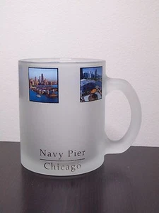 Navy Pier Chicago Frosted Coffee Cup Mug - Picture 1 of 3