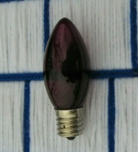ONE new C9 PURPLE CHRISTMAS light bulb 7w twinkle flashing 7C9 blinker SHIPs 7¢* - Picture 1 of 4