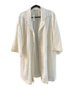 MADEWELL Damen Lightpun Cover-Up Minishirt Kleid XL cremefarben knirscht Baumwolle neu mit Etikett - Bild 1 von 6
