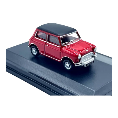Austin Mini Cooper S Red with Black Roof Diecast car 1:76 OO Scale Oxford - Image 1 of 4