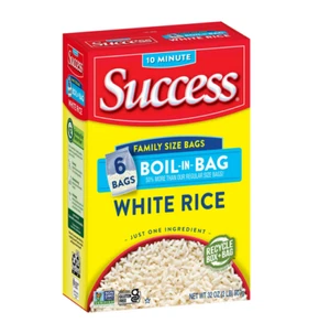 Riso Success Boil-in-Bag, riso bianco precotto a grani lunghi senza glutine, 32 oz 6CT - Foto 1 di 7
