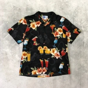 Vintage 90s RJC Hawaiian Short Sleeve Button-Up Shirt Size L - Picture 1 of 7