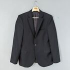 Mens Moss London Navy Blue Skinny Fit Smart Blazer Work Suit Jacket Size 36R