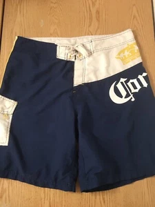 Mens Corona Logo Swim Trunks One Pocket Size 36 Memorial Day 4th Of July Etc - Picture 1 of 8