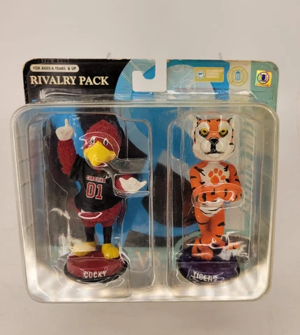 THE TIGER Clemson Tigers RIVALRY PACK Mini Mascot Bobblehead Set NIB! Cover