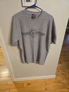 Vintage Harley-Davidson Shirt Adult Extra Large Gray Motorcycle Biker Detroit - Picture 1 of 4