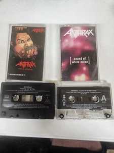 Anthrax Cassettes (Lot Of 2) Sound of Noise and Fistful of Metal - Picture 1 of 2