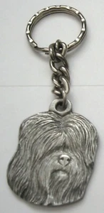 Puli Schlüsselanhänger Vintage 1983 Rawcliffe Zinn Key Ring I Love My Dog  - Bild 1 von 3