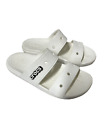 Crocs Shoes Mens 5 Womens 7 Slide Sandal Unisex White Double Strap Slip On