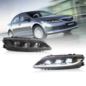 2002-2008 Mazda 6 LED Matrix Projector Headlights - Picture 1 of 7