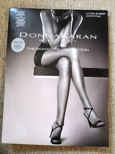 Donna Karan Strumpfwaren, klein/petite, schwarz 124, D0B108, ultra transparent Control Top - Bild 1 von 2
