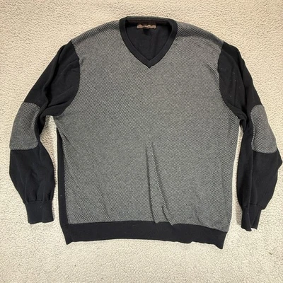 Tasso Elba Mens Long Sleeve Crew Neck Pullover Cotton Sweater Black Size XXL - Image 1 of 4