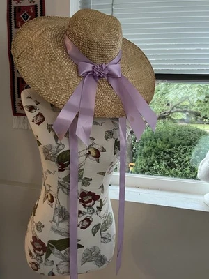 Colonial Williamsburg 18th Century Straw Hat - Image 1 of 3