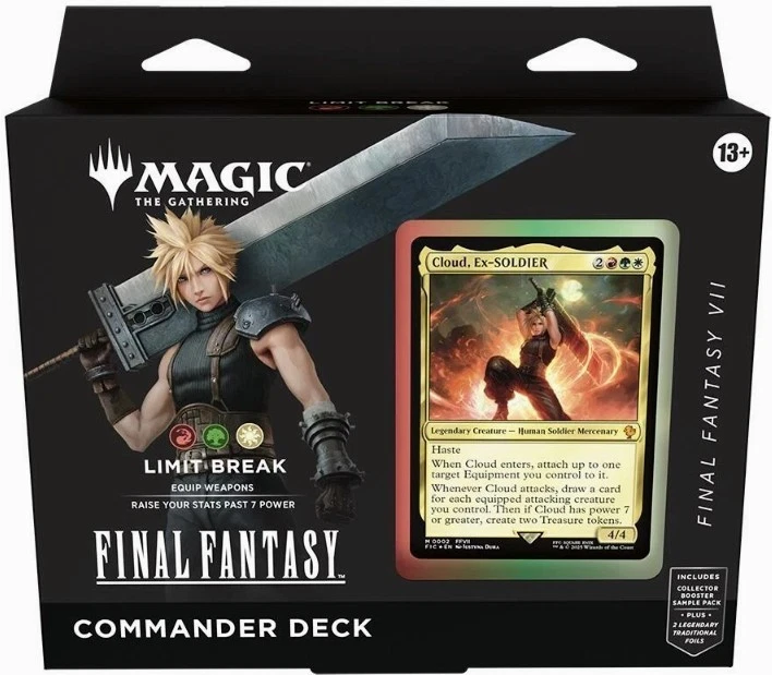 Magic Final Fantasy Commander Deck Cloud "Limit Break" English Mazzo Sealed - Immagine 1 di 1