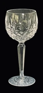 WATERFORD Lismore Hock Wine Glass Heavy Cut Handblown Crystal (7-1/8") ~ MINT - Picture 1 of 12