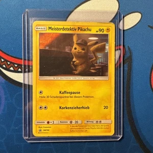 POKEMON - Black Star Promo - Meisterdetektiv Pikachu SM190 HOLO deutsch - Poor - Bild 1 von 2