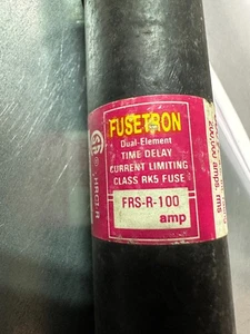New Bussmann FRS-R-100 Time-Delay Fuse 100A 600V Class RK5 - No Box - Picture 1 of 2