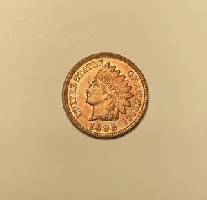 1895 Indian Head Cent Uncirculated MS RD - Picture 1 of 2