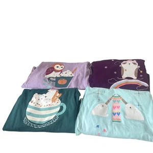 Cat & Jack long sleeve graphic tshirt set of 4 sz 6 - Picture 1 of 10