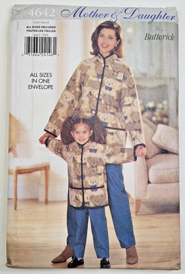 VTG 90s Butterick Sew Pattern 4642 Misses/Girls Jacket & Pants Size XS-L UNCUT - Image 1 of 3