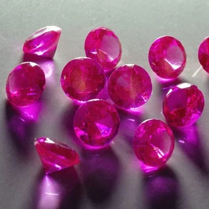 250 Pcs Fuchsia Acrylic Diamonds 0.8 Inch Gems Table Scatters for Wedding Dec... - Picture 1 of 6