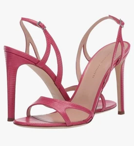 Giuseppe Zanotti Heeled Sandals Leather Womens 39.5 (US 9.5) Amarena (Dark Pink) - Picture 1 of 4