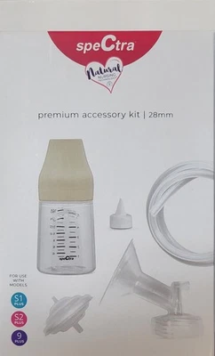Spectra - Kit de accesorios extractor de leche materna premium con biberones - mediano 24 mm Foto 1 de 4