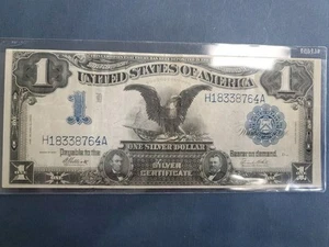 1899 $1 Silver Certificate "BLACK EAGLE" Elliot -white NICE! - Picture 1 of 14