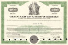 Glen Alden Corporation $1,000 bond certificate coal stock share scripophily