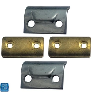 68-72 GM A Body Convertible Door Jamb Alignment Wedge Kit Stainless and Brass - Picture 1 of 1
