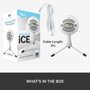 Blue Snowball iCE Plug 'n Play USB Microphone for Recording, Streaming, Gaming - Picture 1 of 10