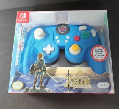 Official Nintendo Switch Wired Fight Pad Pro [ Link Blue Edition ] NEW - Image 1 of 4