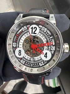 BRM V6-44 SPORT Automatic Skeleton Black & Red 44mm - Picture 1 of 2