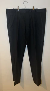 HUGO BOSS Black Tuxedo Virgin Wool Silk Stripe Trousers uk size 50 - Picture 1 of 20