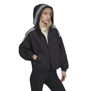 adidas Originals Womens Adicolor Classics Windbreaker - Black / UK 14 - Picture 1 of 5