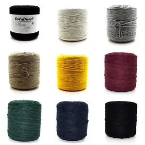 2 mm 3 mm 5 mm Natural Craft Macrame Cotton String Artisan Thread Twisted Cord - Picture 1 of 25