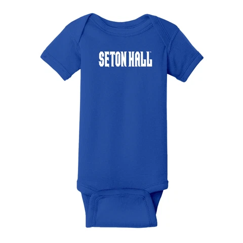 Seton Hall Pirates Basic Block Infant Creeper - Royal Cover