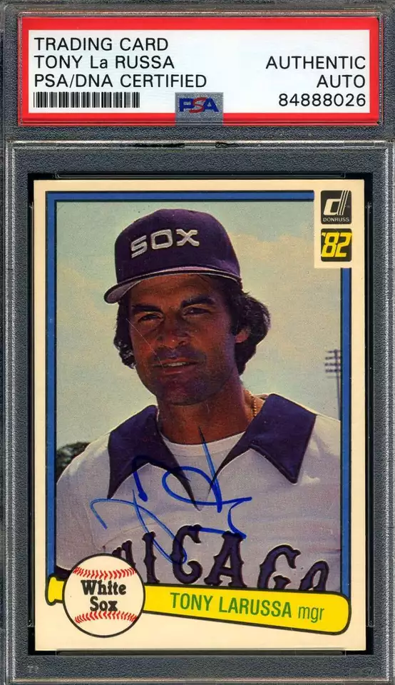 Tony LaRussa PSA DNA Signed 1982 Donruss Autograph - Image 1 of 1