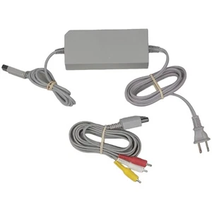 Nintendo Wii OEM AC Adapter RVL-002 & AV Cable RVL-009 - Picture 1 of 3